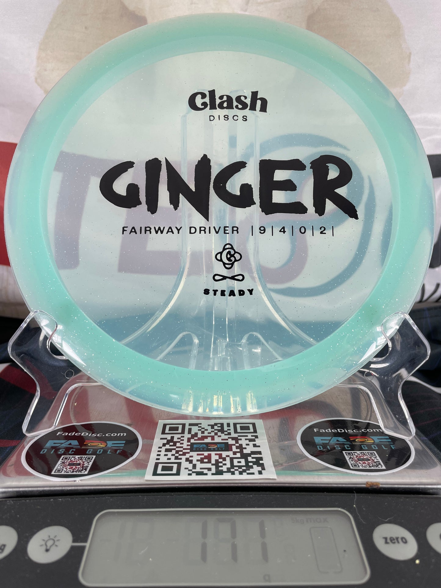 Clash Ginger Steady 171g Light Blue Sparkle w/ Black Foil Fairway Driver