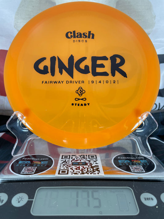 Clash Ginger Steady 175g Orange w/ Black Foil Fairway Driver