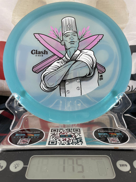 Clash Spice Steady 175g Blue Glitter w/ White Chef Purple Knives Foil Distance Driver