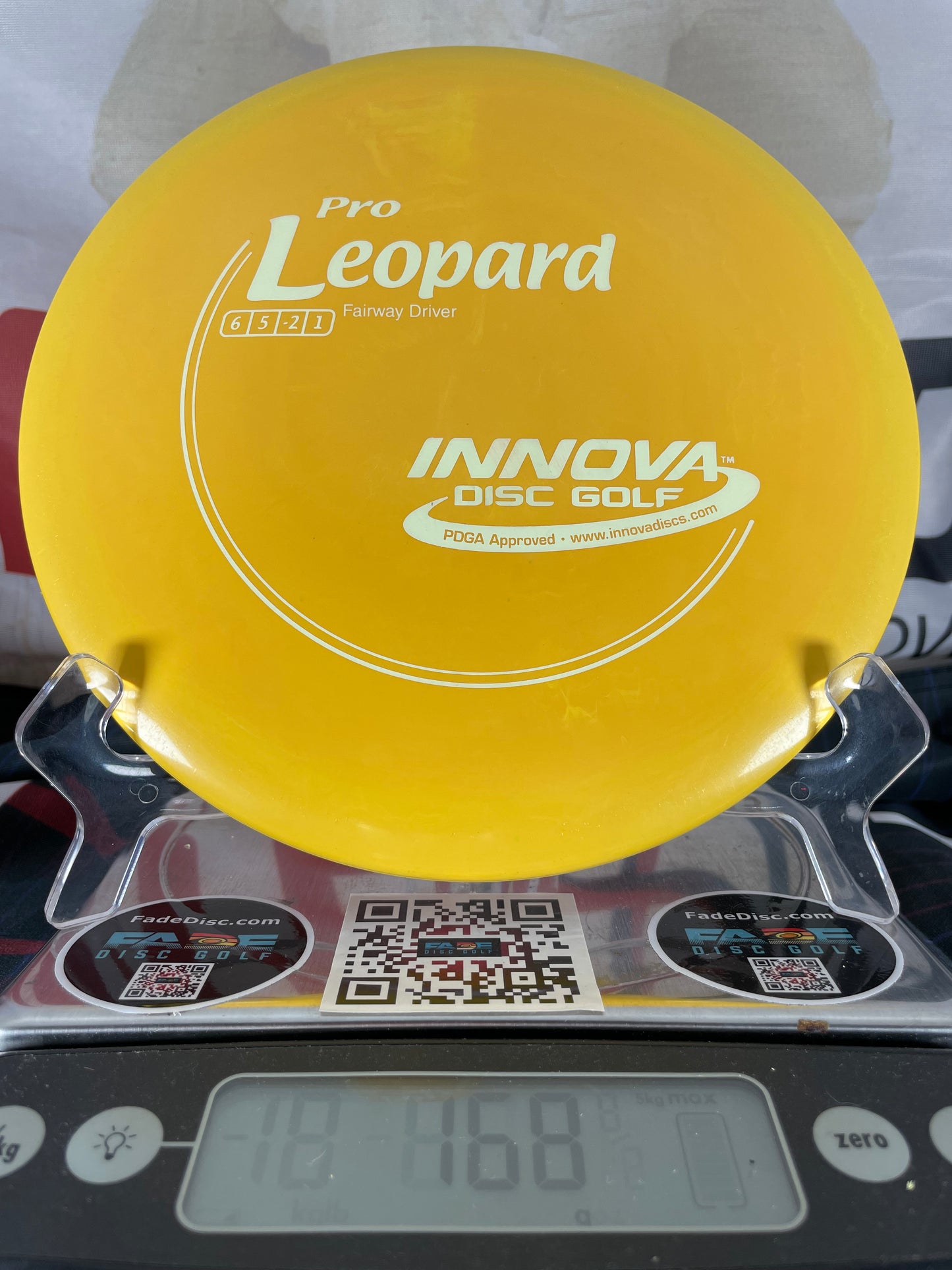 Innova Leopard Pro 168g Mustard Yellow w/ White Foil Fairway Driver