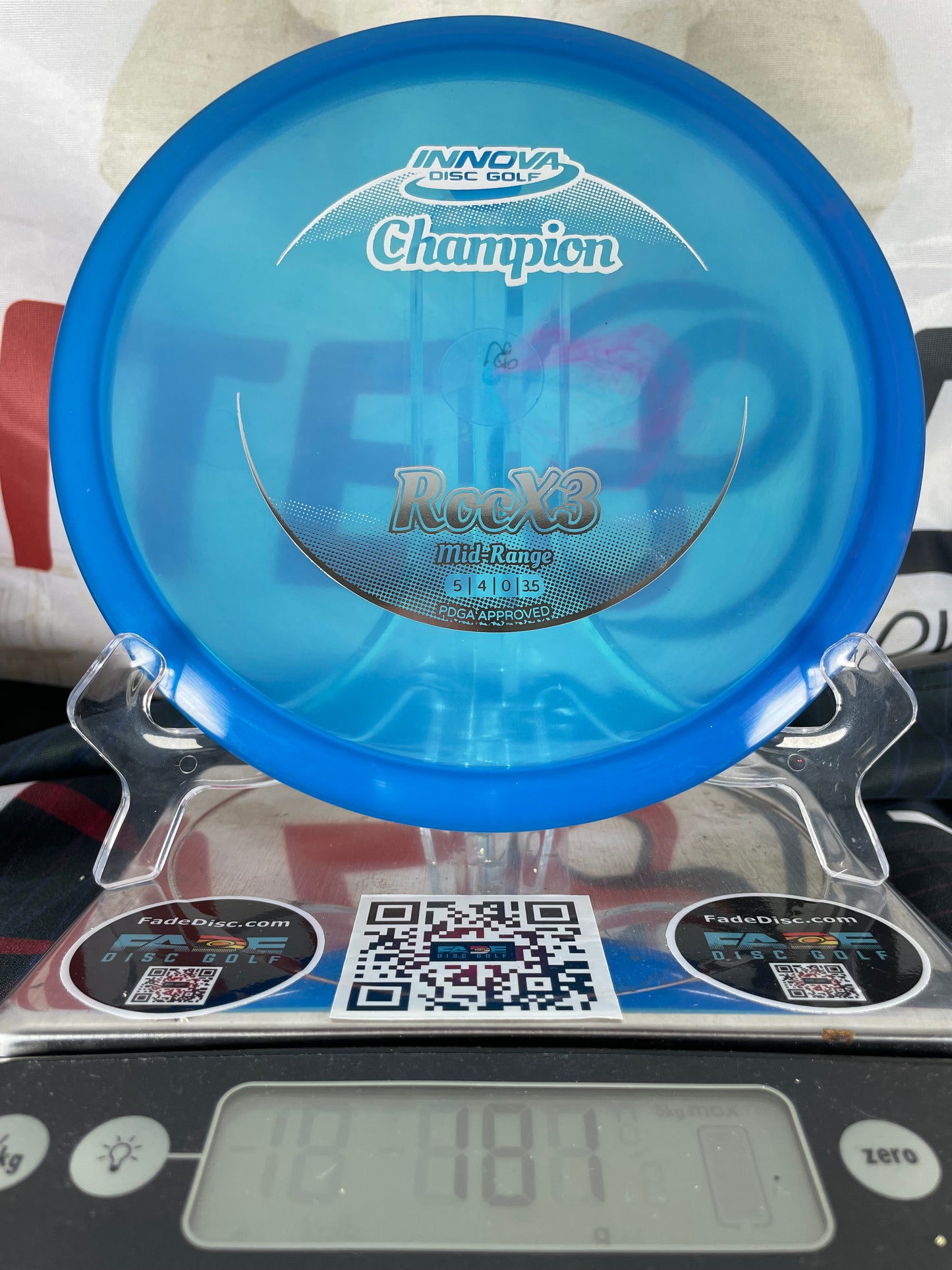 Innova RocX3 Champion 181g Blue w/ Silver Foil Midrang