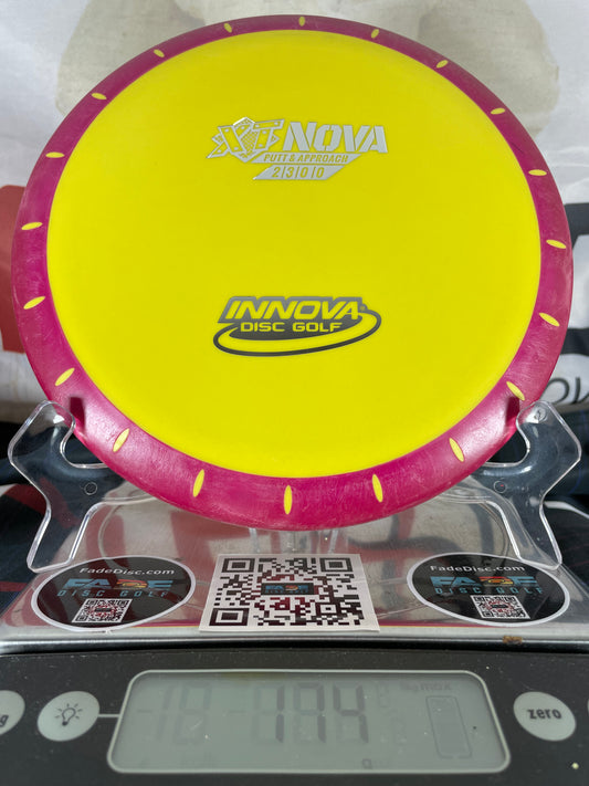 Innova Nova XT 174g Yellow w/ Purple Rim and Silver Foil Putter