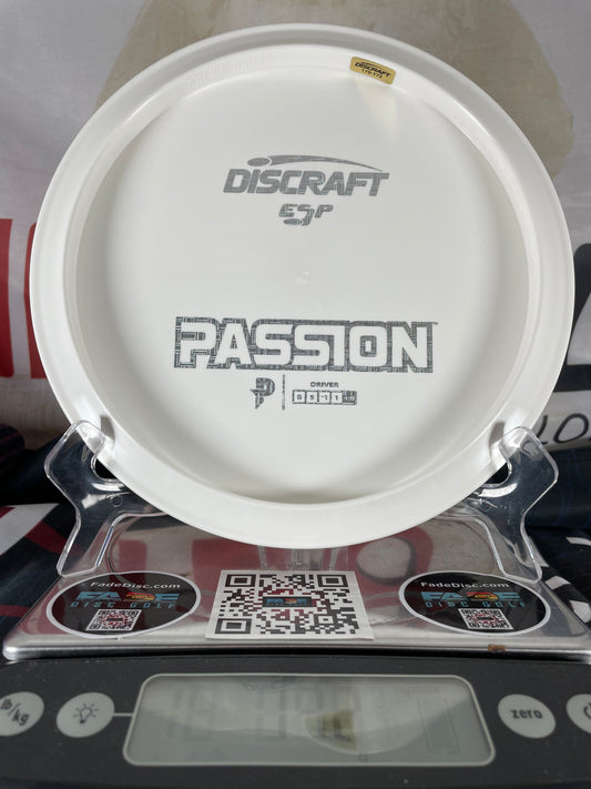 Discraft Passion ESP 172g White w/ Silver Foil Bottom Stamp Pierce Fairway Driver