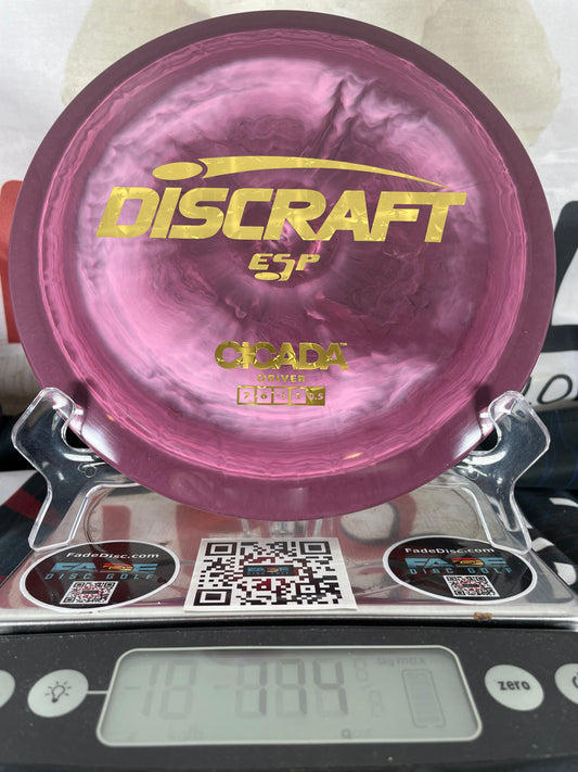 Discraft Cicada ESP 174g Purple Swirl w/ Gold Stars Foil Fairway Driver