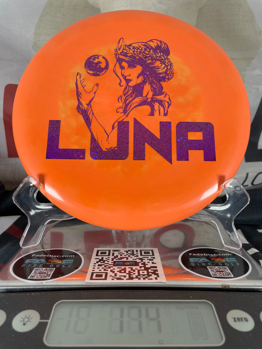 Discraft Luna ESP 174g Orange w/ Purple Hidden Stars Foil Putter