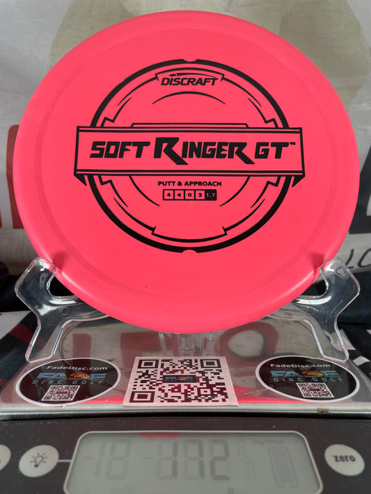 Discraft Soft Ringer GT Pink w/ Black Foil 172g Putter