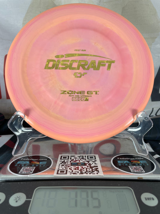Discraft Zone GT First Run ESP Putter Pink Swirl w/ Gold Stars Foil 175g