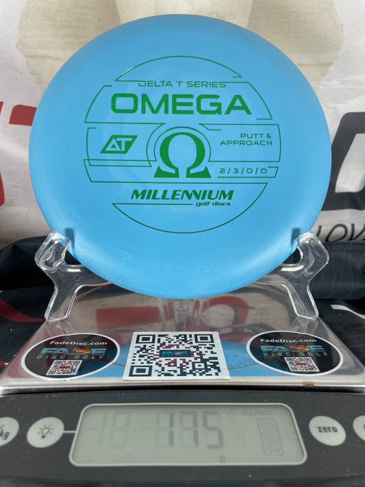 Millennium Omega Delta-T 175g Blue w/ Green Foil Putter