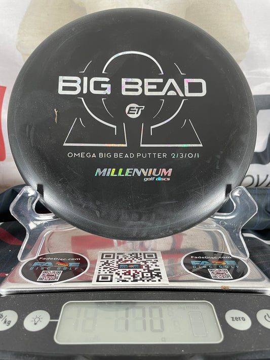 Millennium Omega ET Big Bead 170g Black w/ Silver Money Foil Putter