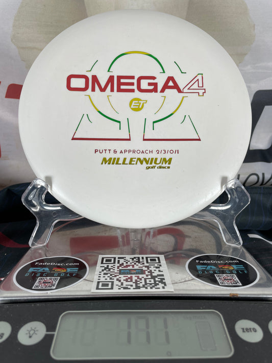 Millennium Omega 4 ET 171g White w/ Rasta Foil Putter