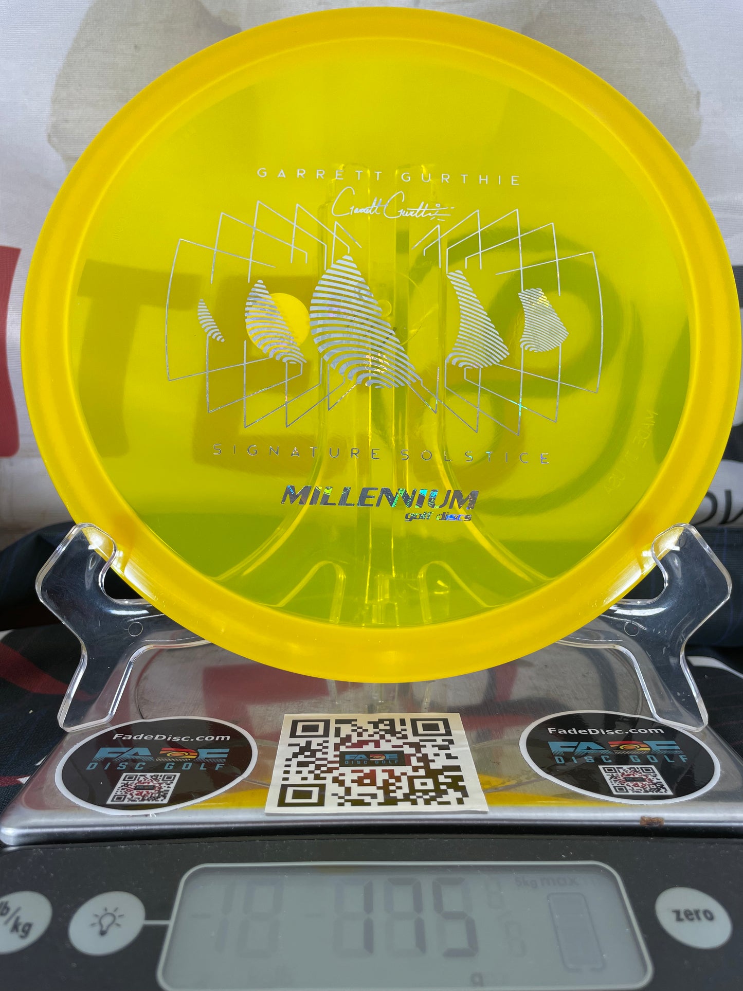 Millennium Solstice Quantum 175g Yellow w/ Silver Money Foil Gurthie Signature Series Midrange