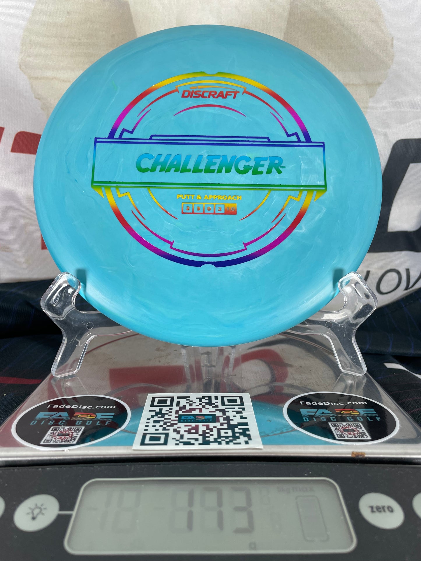 Discraft Challenger Putter Line 173g Blue w/ Rainbow Foil Putter