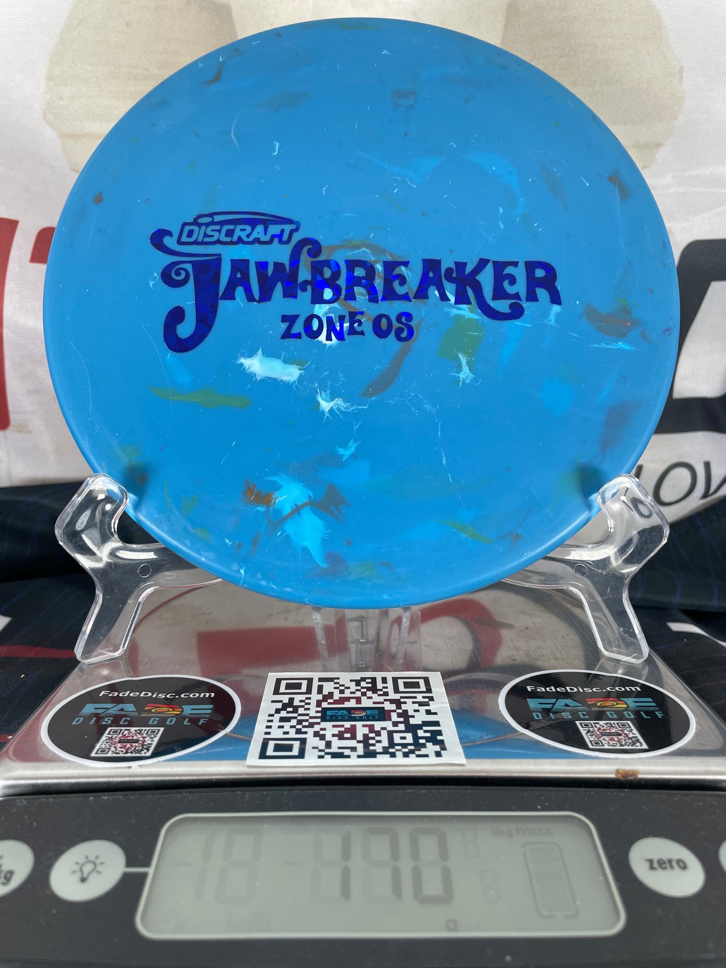 Discraft Zone OS Jawbreaker Blue w/ Blue Shatter Foil 170g Putter