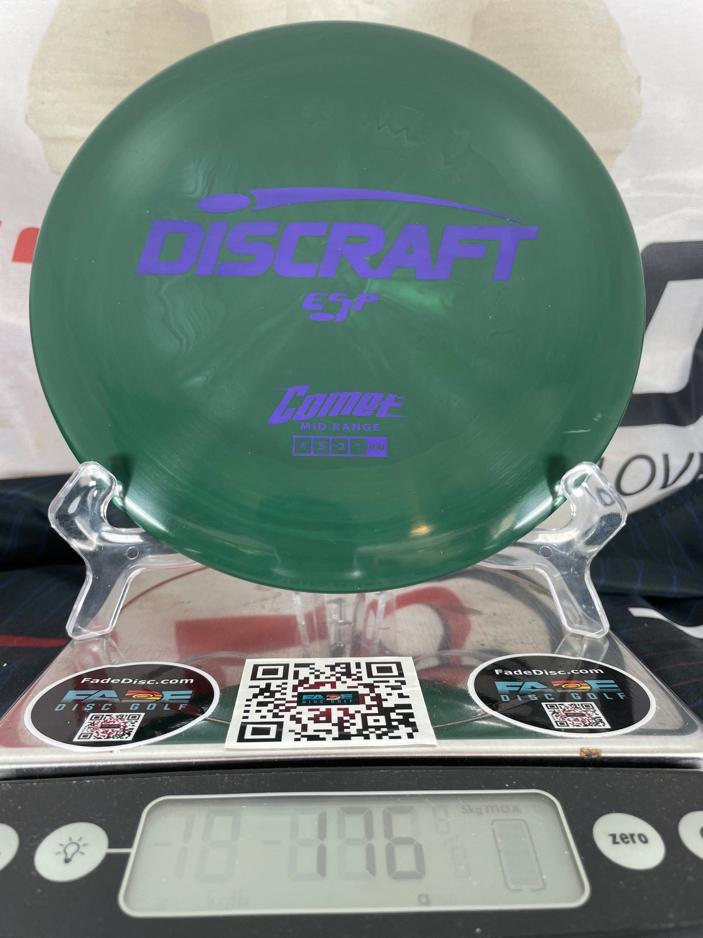 Discraft Comet ESP Green w/ Purple Foil 176g Midrange