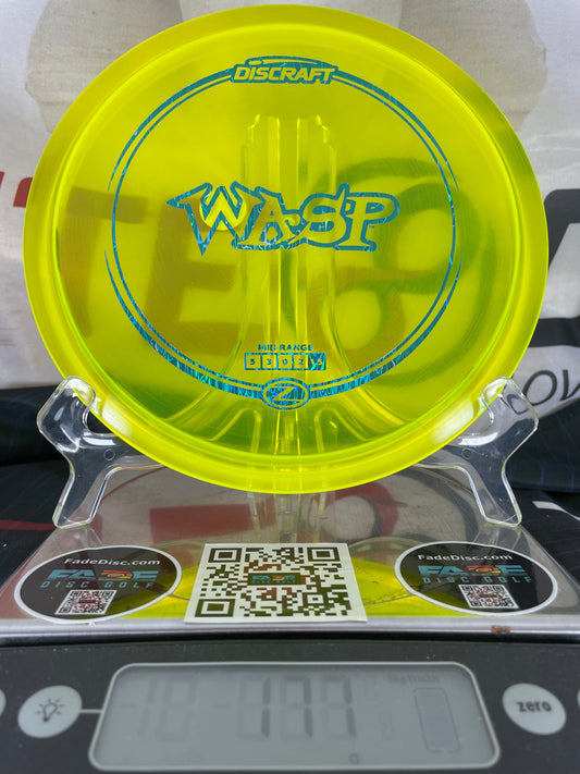 Discraft Wasp Z Line 177g Yellow w/ Blue Watermark Foil Midrange