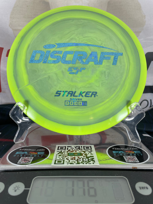 Discraft Stalker ESP 176g Green Super Swirl w/ Blue Snowflake Foil Fairway Driver