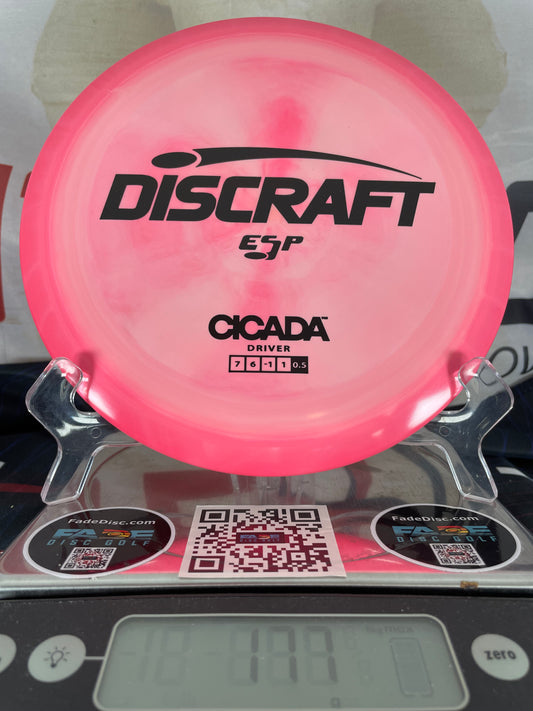 Discraft Cicada ESP Pink Swirl w/ Black Foil 177g Fairway Driver