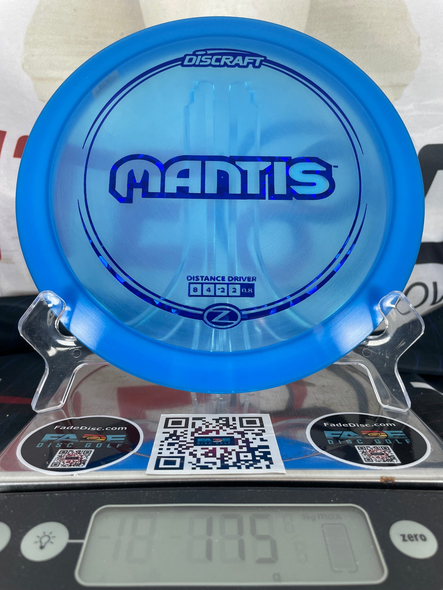 Discraft Mantis Z Blue w/ Blue Shatter Foil 175g Fairway Driver