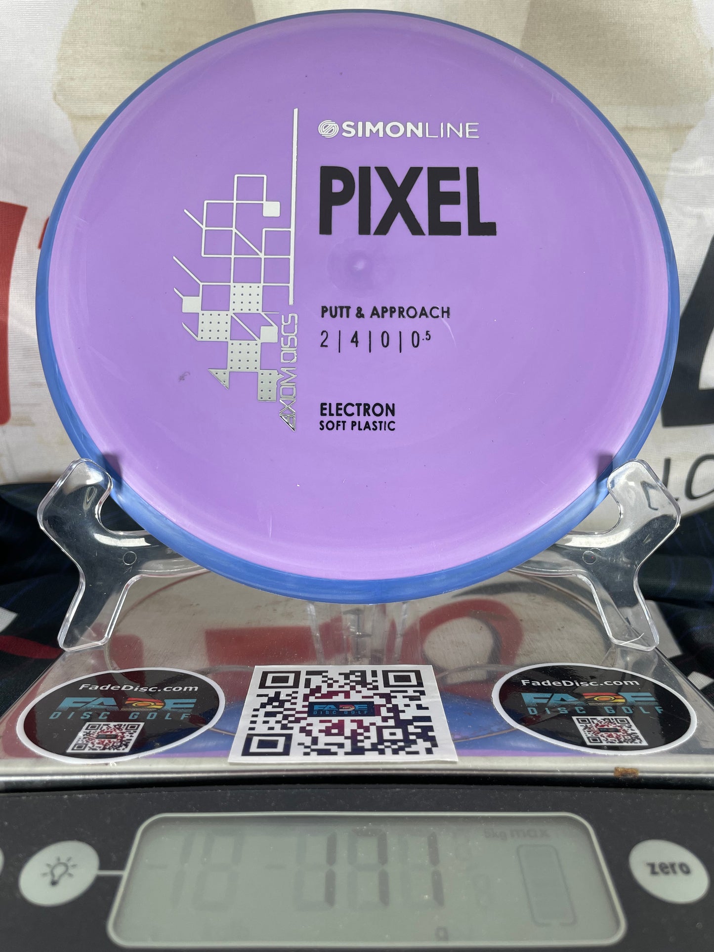 Axiom Pixel Electron Soft 171g Purple w/ Blue Rim Simonline Putter