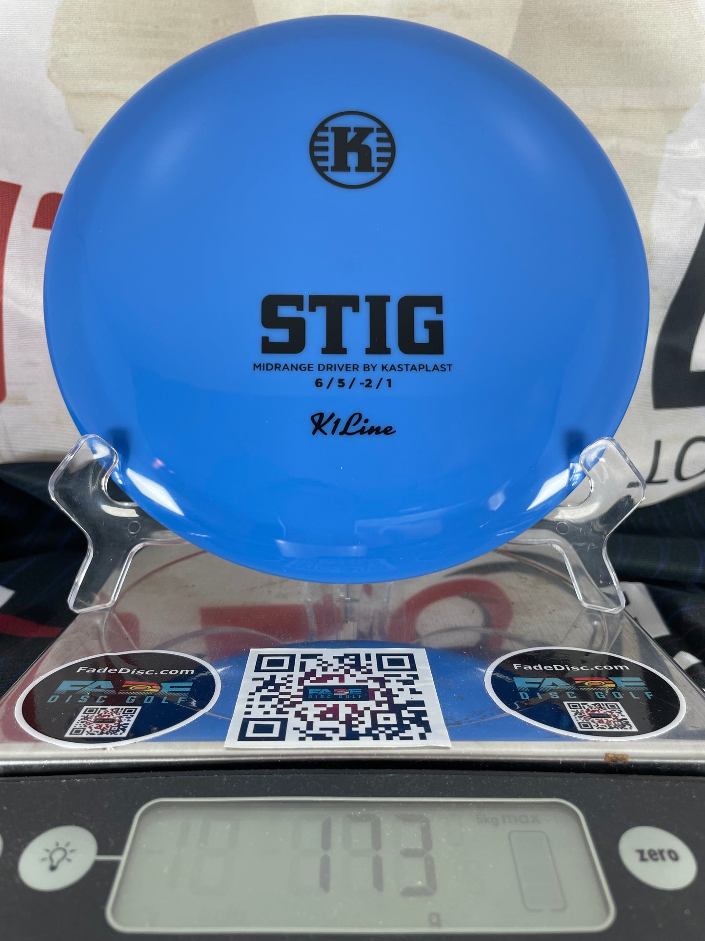 Kastaplast Stig K1 173g Blue w/ Black Foil Midrange