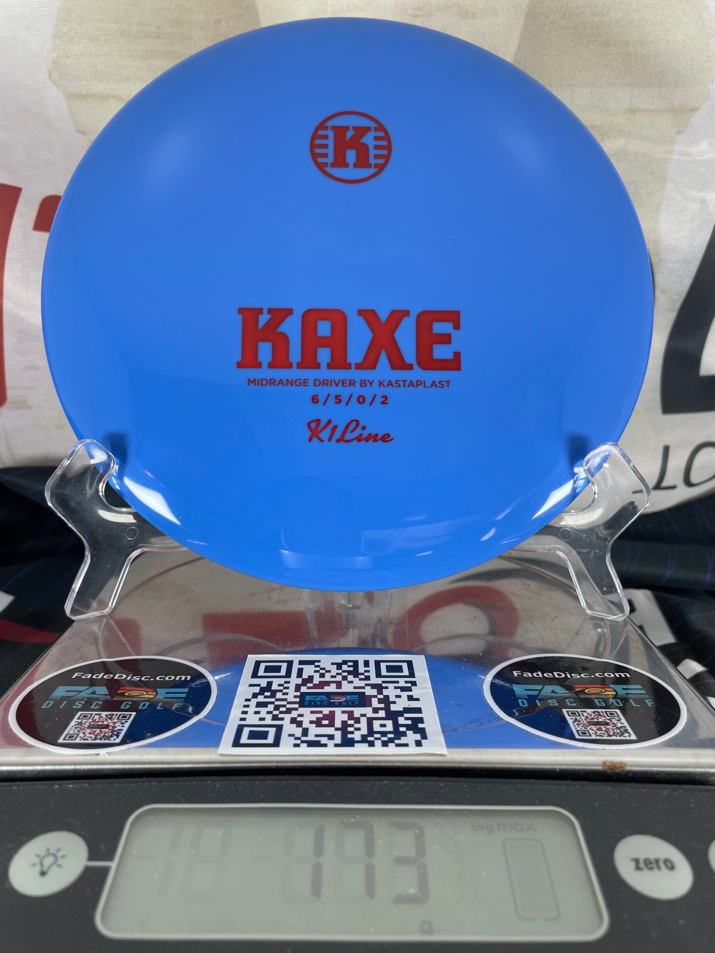 Kastaplast Kaxe K1 173g Blue w/ Red Foil Midrange