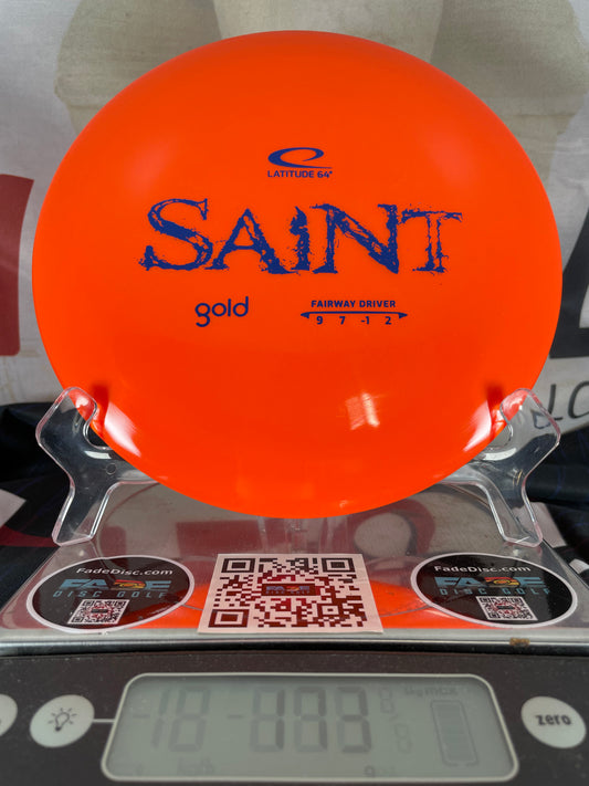 Latitude 64 Saint Gold 173g Orange w/ Blue Foil Fairway Driver