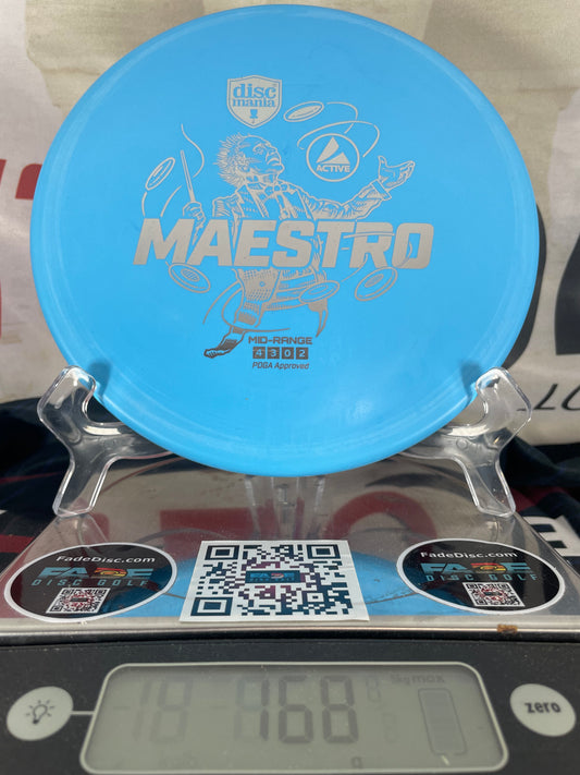 Discmania Maestro Active 168g Blue w Silver Foil Midrange