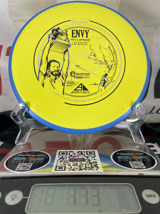 Axiom Envy Electron Firm 173g Yellow w/ Blue Rim Conrad Commemorative Edition Putter