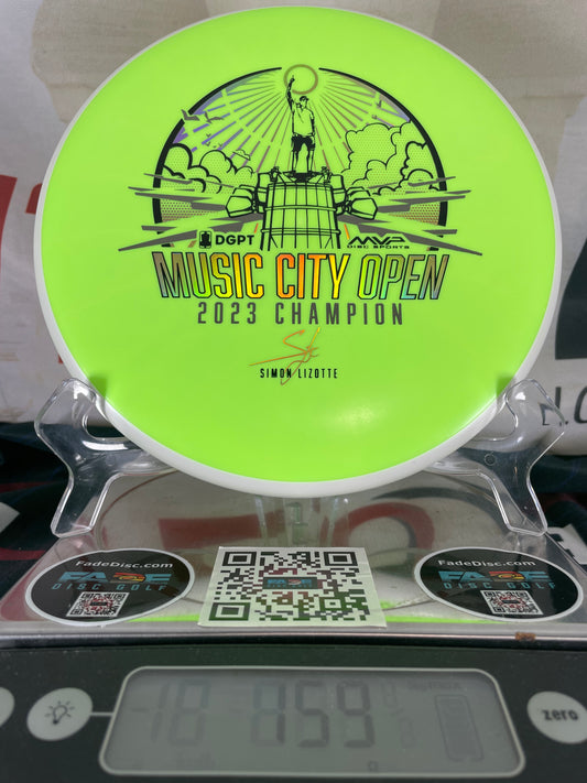 Axiom Proxy Fission 159g Neon Green w/ White Rim Lizotte Music City Open Champion Putter