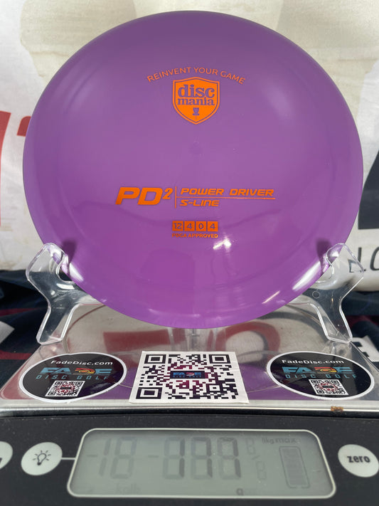 Discmania PD2 S-Line 177g Purple w/ Orange Foil Distance Driver