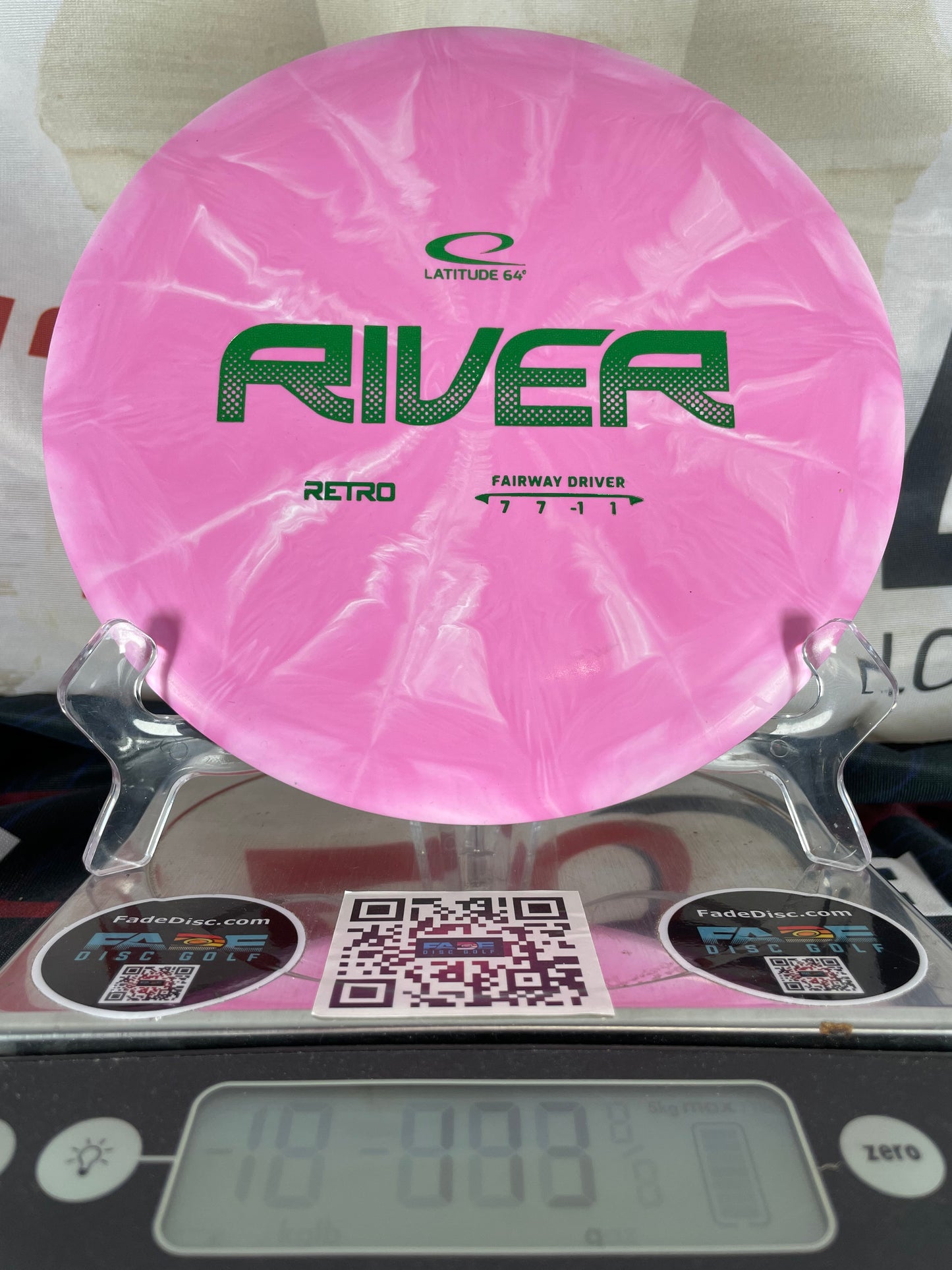 Latitude 64 River Retro Burst 173g Pink Swirl w/ Green Foil Fairway Driver