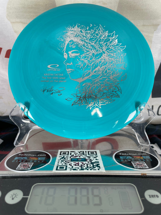 Latitude 64 Grace Grand Burst 175g Teal w/ Silver Foil Tattar 1000 Rated Distance Driver #2
