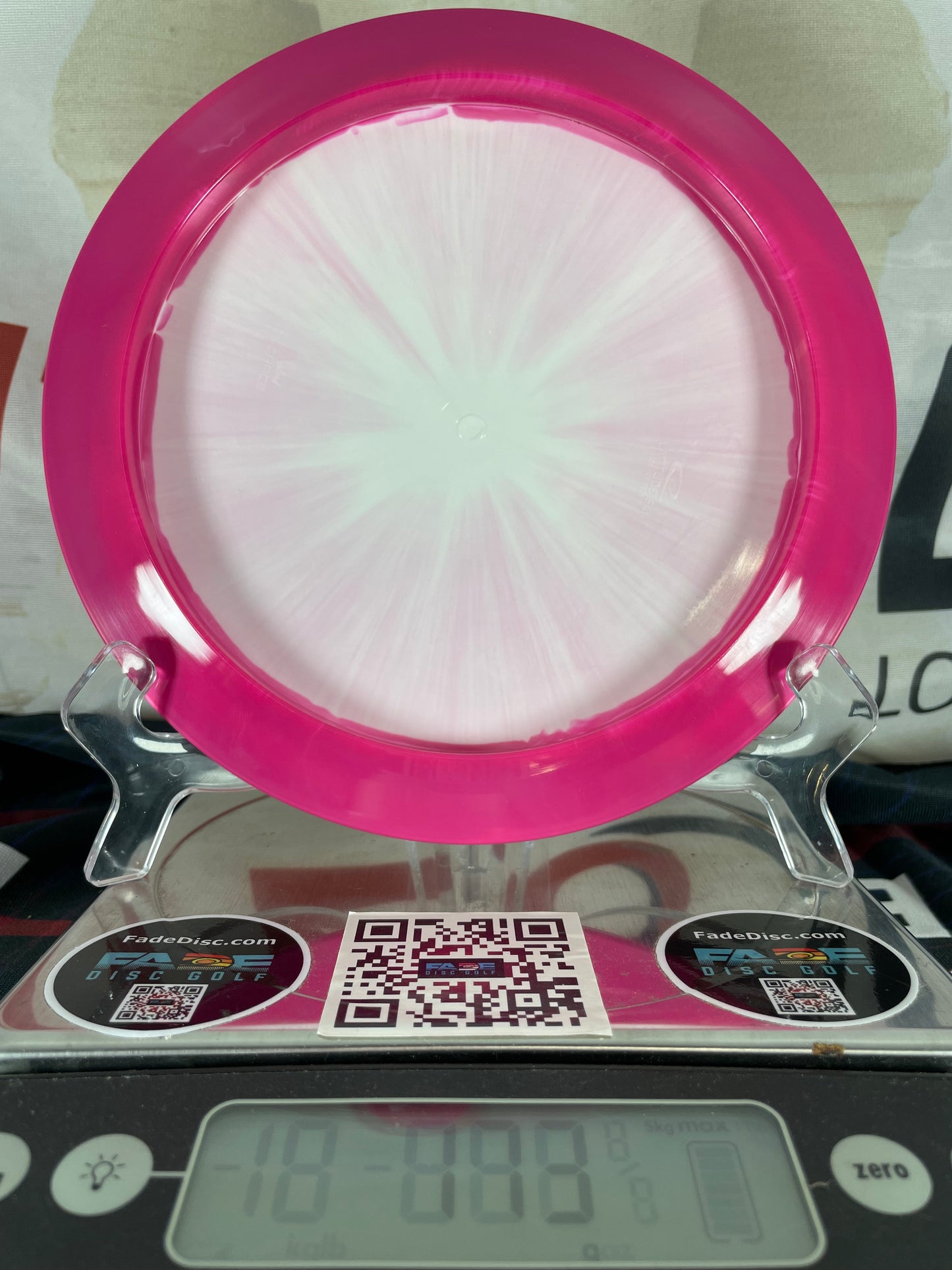 Latitude 64 Grace Grand Orbit 173g Pink-White Swirl w/ Pink Foil Tattar 2x Distance Driver