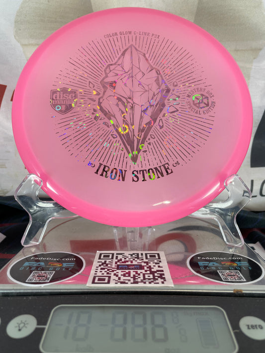 Discmania P3x Color Glow C-Line 176g Pink w/ Pink Flowers Foil Iron Stone Putter
