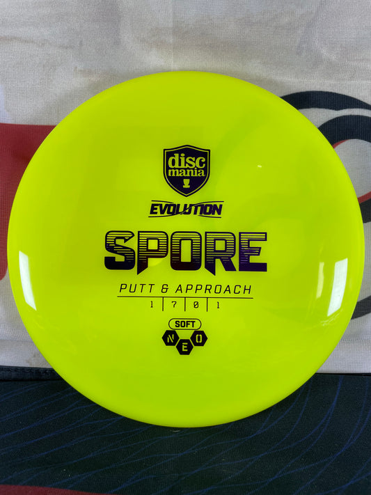 Discmania Spore Neo Soft Yellow 159g Putter