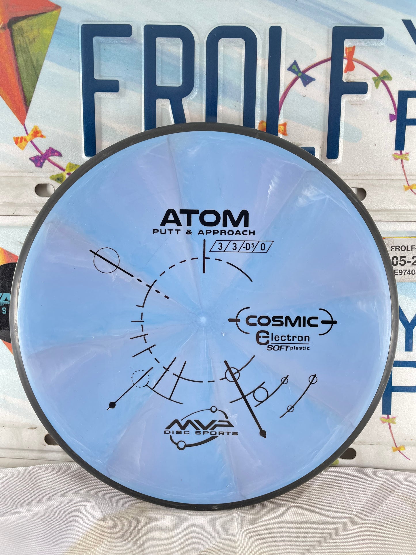 MVP Atom Cosmic Electron Soft Blue 171g Putter