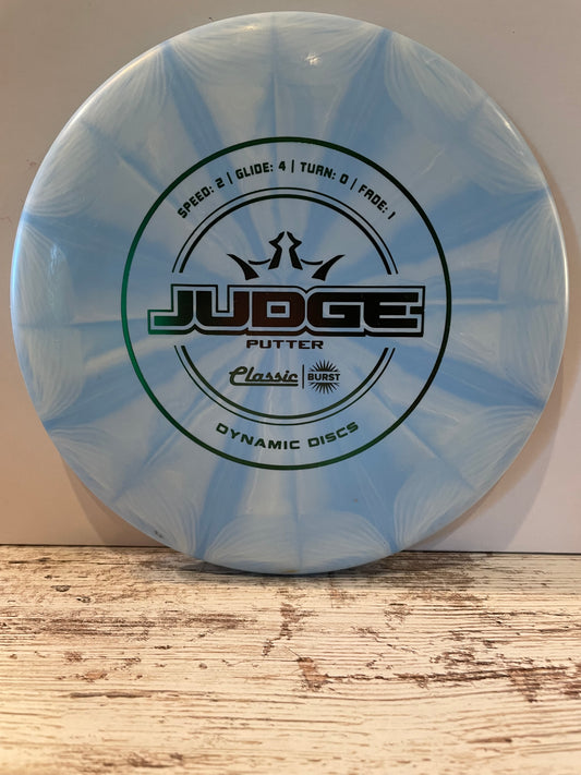 Dynamic Discs Judge Classic Burst Putter Blue 174g