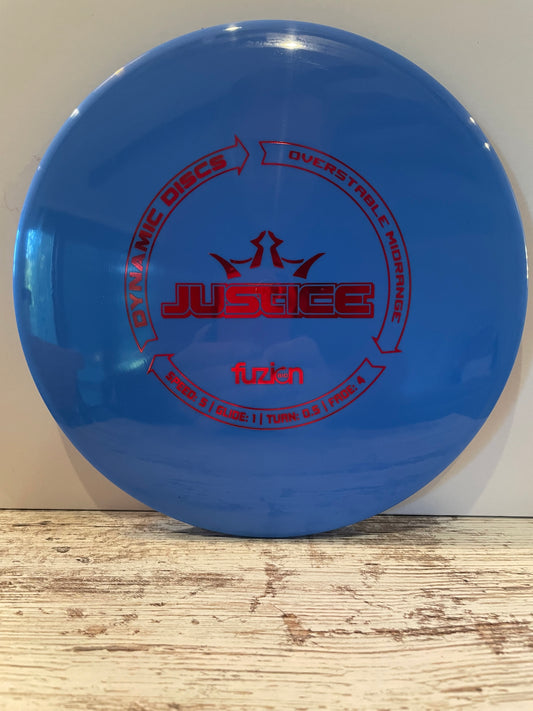 Dynamic Discs Justice Fuzion Blue 169g Midrange