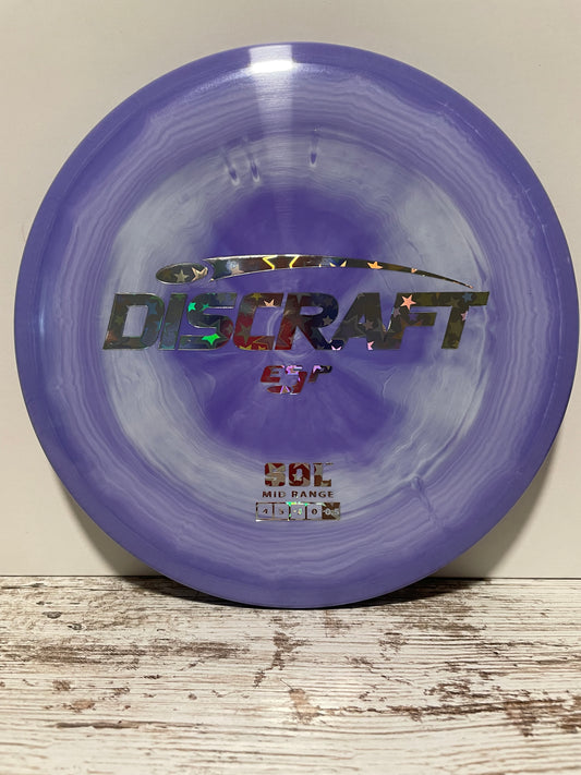 Discraft Sol ESP Purple Swirl w/ Silver Stars Foil 171g Midrange
