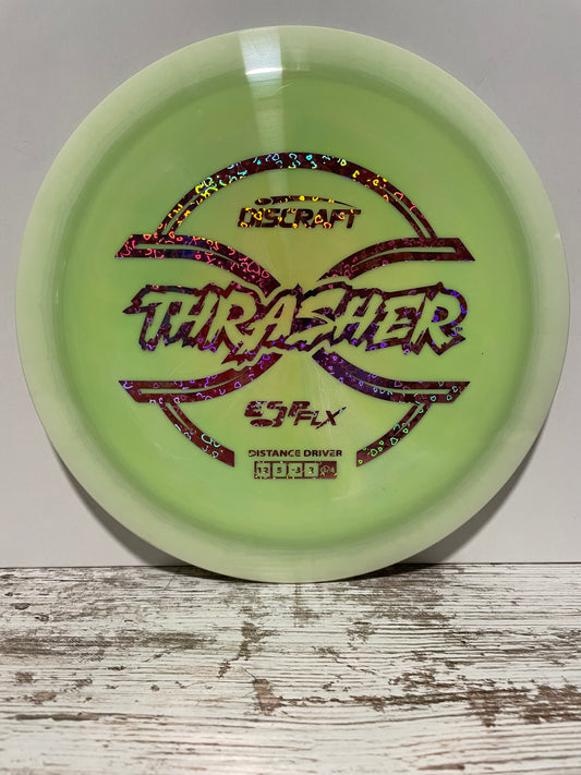 Discraft Thrasher ESP FLX Green w/ Pink Hearts Foil 173g Distance Driver