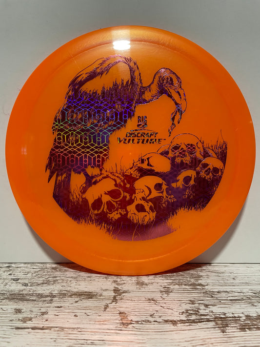 Discraft Vulture Big Z Orange w/ Red Hologram Foil 177g Distance Driver